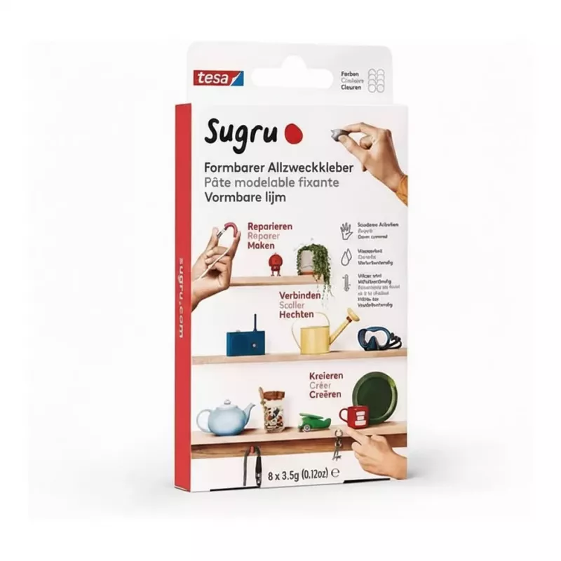 tesa Sugru formuojamieji universalūs klijai, 8 vnt., balti