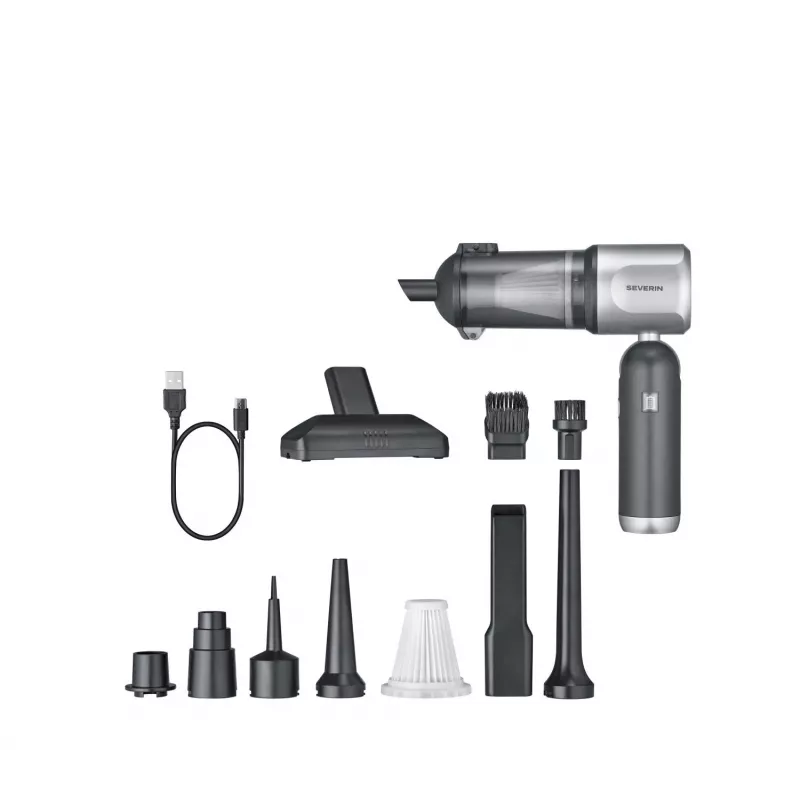 Severin HV 7135 S'Power Vac & Blow belaidis rankinis dulkių siurblys, antracitinis