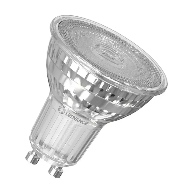 Osram PAR16 50 4.5W 827 GU10 LED atspindžio lempa, 350 lm, 1800-2700 K, Dim-to-Warm, reguliuojamo šviesumo