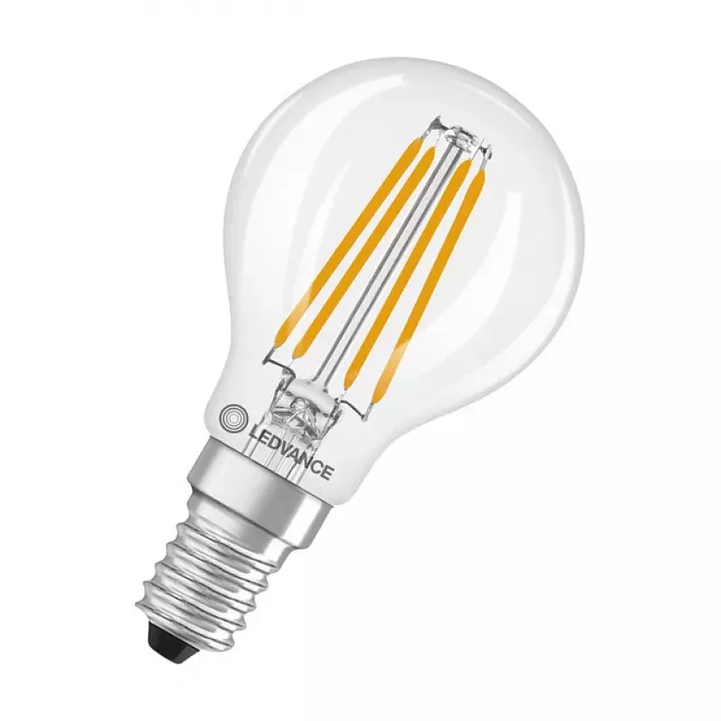 OSRAM CLP40 DIM 3.4W 827 FIL CL E14 P LED Dimmable Drop Lamp Clear 2700K