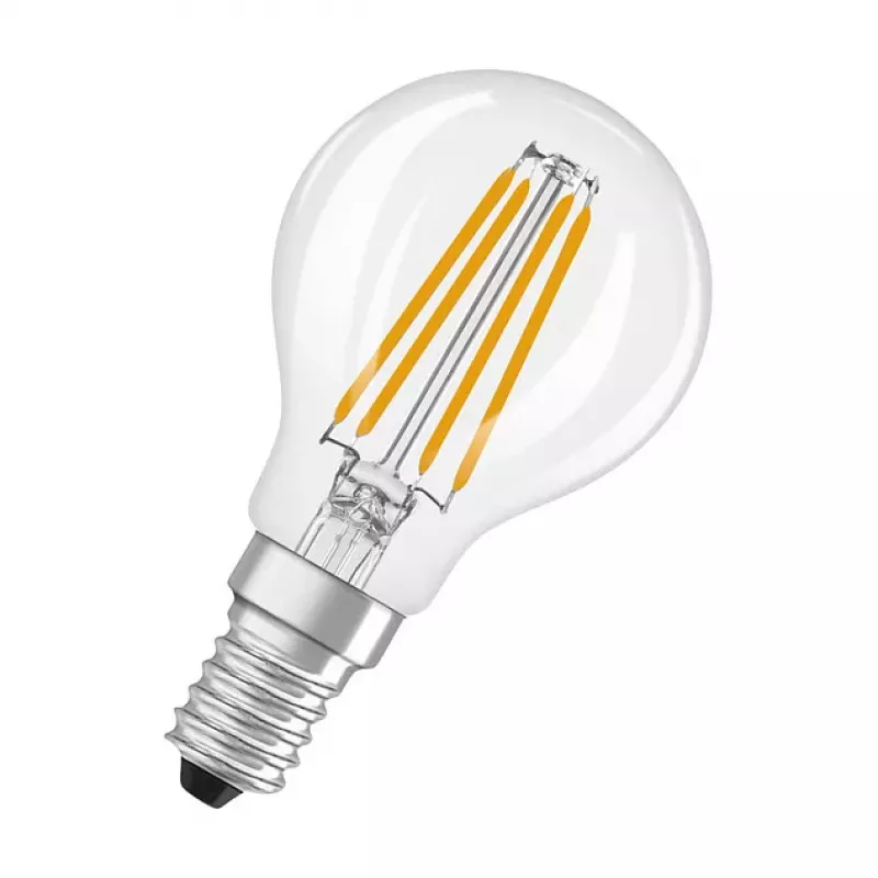 OSRAM CLP40 DIM 3.4W 827 FIL CL E14 P LED Dimmable Drop Lamp Clear 2700K