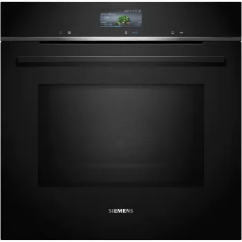 SIEMENS HM736GAB1 iQ700 įmontuojama orkaitė su mikrobangų funkcija, juoda, 60 cm, Home Connect