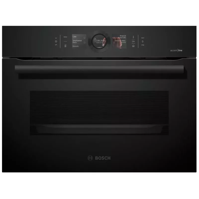 Bosch CSG856RC7 Įmontuojama kompaktinė orkaitė su garų funkcija, 47 l, jutiklinis valdymas, Home Connect