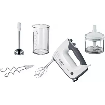Bosch MFQ37480 ErgoMixx rankinis plaktuvas, 750 W, balta/pilka