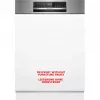 BOSCH SMI6ECS12E Serie 6 pusiau integruojama indaplovė (šlifuotas nerūdijantis plienas, 60 cm, Home Connect)