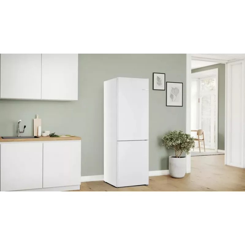Bosch KGN362WCF Laisvai pastatomas šaldytuvas-šaldiklis, baltas, 308 l, NoFrost, VitaFresh