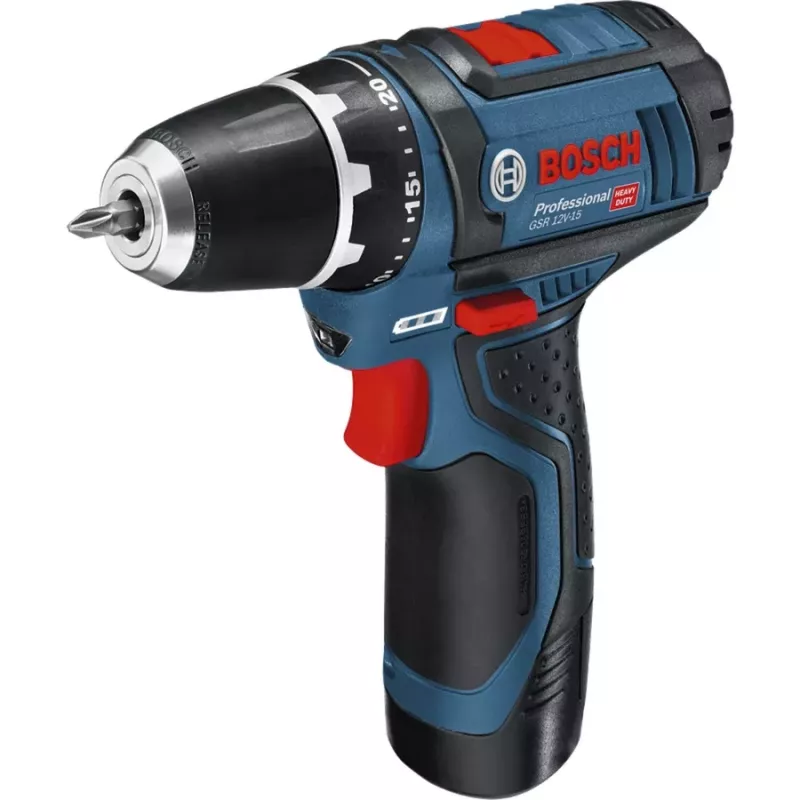 „Bosch Power Tools“ 12V 5 dalių įrankių rinkinys GOP + GSR + GDR + GSA + GLI (mėlynas, 3x Li-Ion 2.0 Ah baterija)