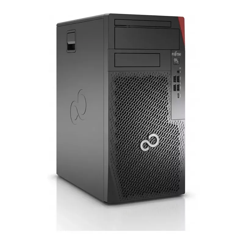 Fujitsu ESPRIMO P7010 stalinis kompiuteris – Intel Core i5-10400, 16 GB RAM, 512 GB SSD, Windows 11 Pro, juoda