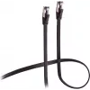 Flexline Patch Cable CAT 8.1 U/FTP PIMF, Flat Highly Flexible Black 1,5m