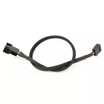 Watercool 4-Pin PWM ilginimo kabelis, juodas – 30 cm