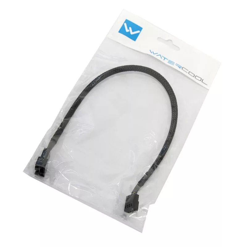 Watercool 4-Pin PWM ilginimo kabelis, juodas – 30 cm