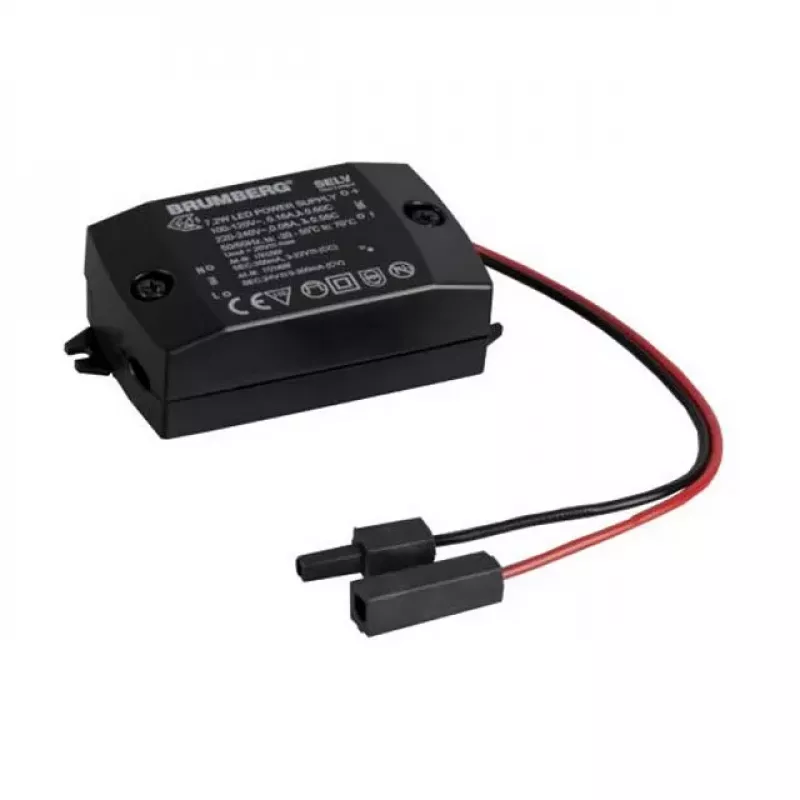 Brumberg 17662000 LED pastovios srovės maitinimo šaltinis 7.2W 350mA 230V juodas