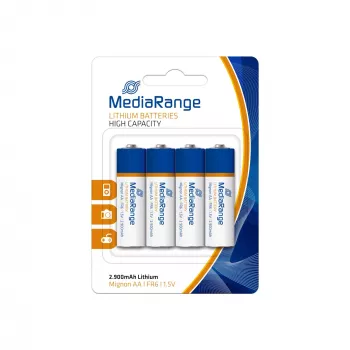 MEDIARANGE MRBAT154 Ličio AA baterija 1,5V 4 vnt. pakuotė