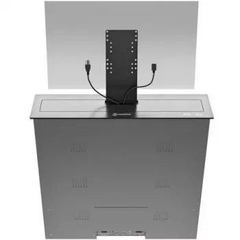 ONKRON Monitorio stovas su stalčiumi, iki 24 inch, juodas, NWSSC24-B