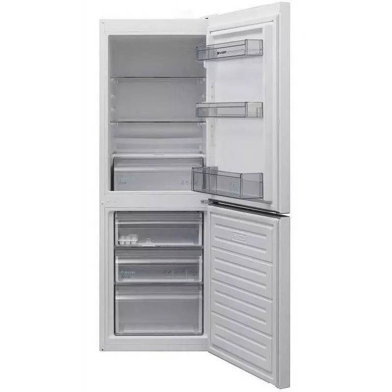 Sharp SJ-FBB02DTXWE-EU Laisvai pastatomas šaldytuvas-šaldiklis, baltas, 324 L, E energijos klasė