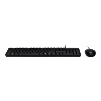 Acer Combo 100 (AKW900 + AMW920) Laidinė klaviatūros ir pelės rinkinys, US International išdėstymas, juoda, mažmeninė pakuotė