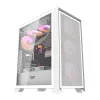 Darkflash DRX70 MESH White Mid-Tower kompiuterio korpusas su 4 RGB ventiliatoriais