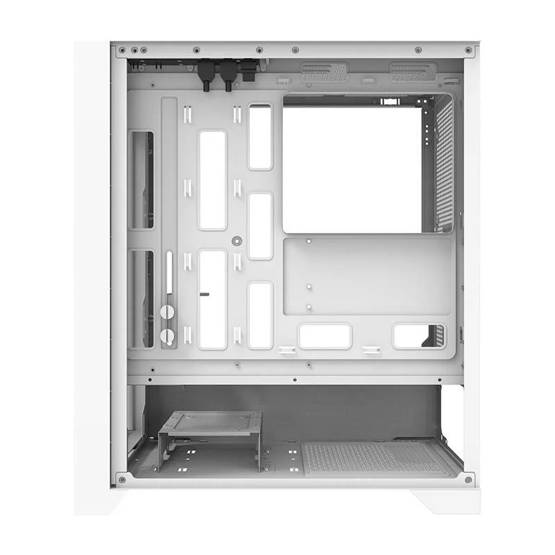Darkflash DRX70 MESH White Mid-Tower kompiuterio korpusas su 4 RGB ventiliatoriais