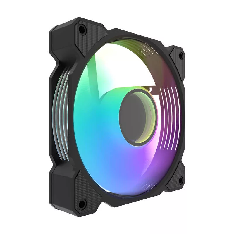 Darkflash DR08 3-in-1 aušinimo ventiliatorių rinkinys (juodas)