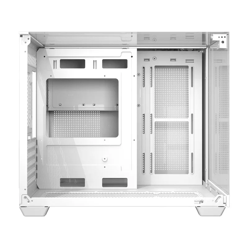 DARKFLASH TH285M White Mid-Tower Computer Case su grūdintu stiklu