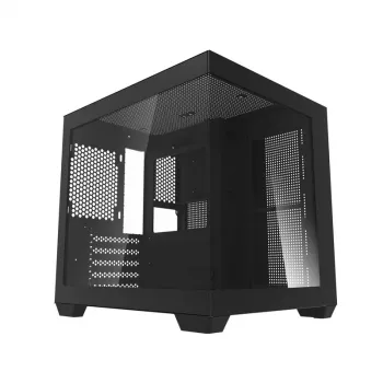 Darkflash C275P Mid-Tower Computer Case (Black) - Be ventiliatorių