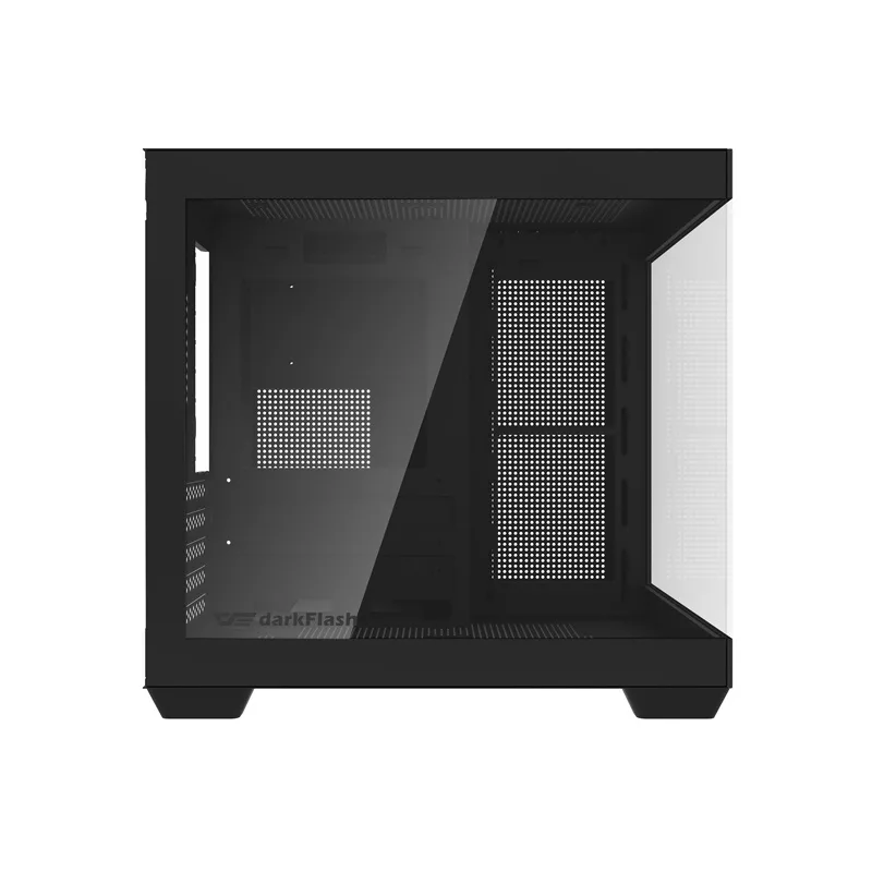Darkflash C275P Mid-Tower Computer Case (Black) - Be ventiliatorių