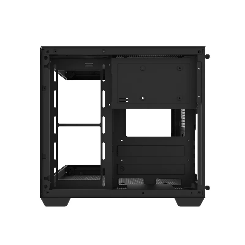 Darkflash C275P Mid-Tower Computer Case (Black) - Be ventiliatorių