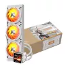 DARKFLASH DE360 White 360mm vandens aušintuvas CPU su baltu LED siurbliu, 3x120mm PWM ventiliatoriais