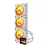 DARKFLASH DE360 White 360mm vandens aušintuvas CPU su baltu LED siurbliu, 3x120mm PWM ventiliatoriais