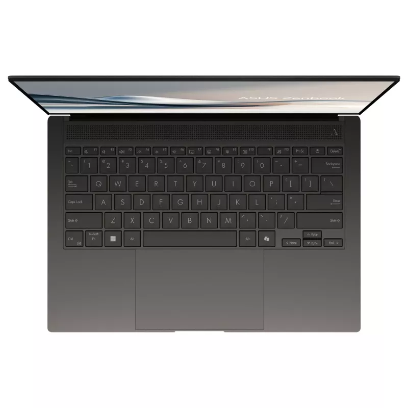 ASUS Zenbook S14 UX5406SA-PV528W verslo nešiojamas kompiuteris, Intel Core Ultra 7 258V, 14 colių 2.8K, 32GB LPDDR5X, 1TB SSD, Windows 11 Home, vokiška QWERTZ klaviatūra