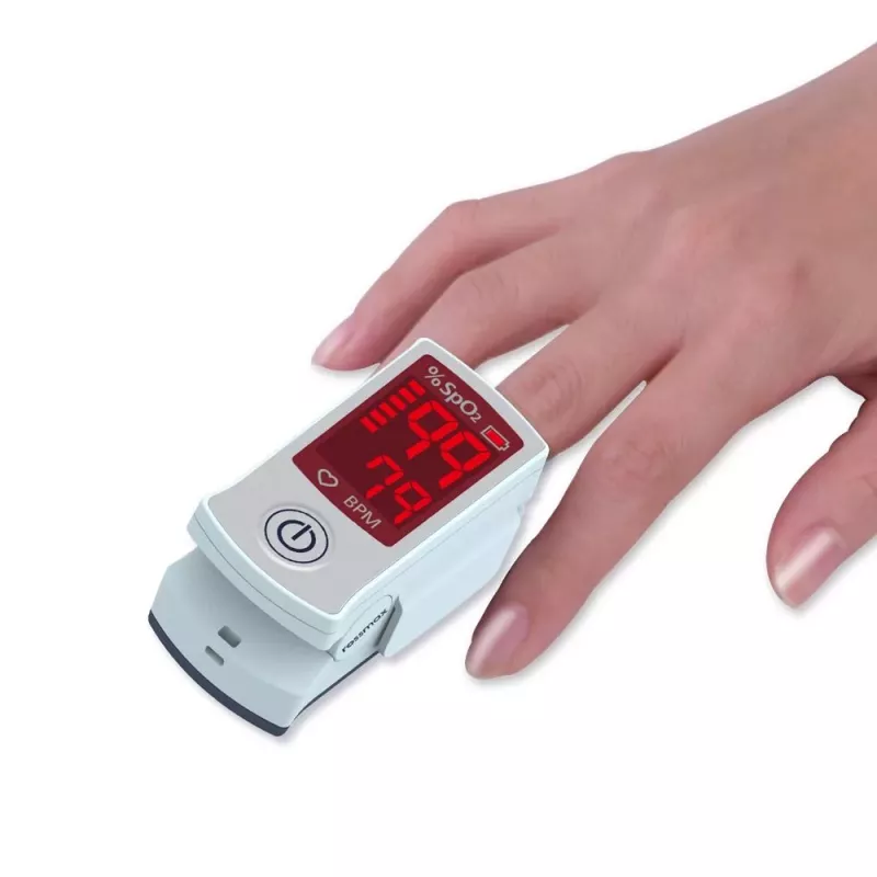 ROSSMAX SB100 Fingertip Pulse Oximeter su SpO2 ir pulso dažnio matavimu, dviejų spalvų LED ekranu, 6 rodymo režimais, automatiniu išsijungimu, žemos baterijos indikatoriumi, naudojimui namuose ir klinikose