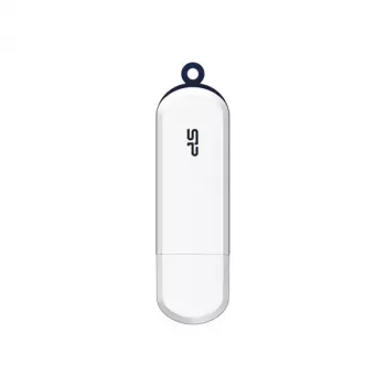 Silicon Power Blaze B32 USB Flash Drive 128GB USB 3.2 Gen 1 White Navy Blue Trim