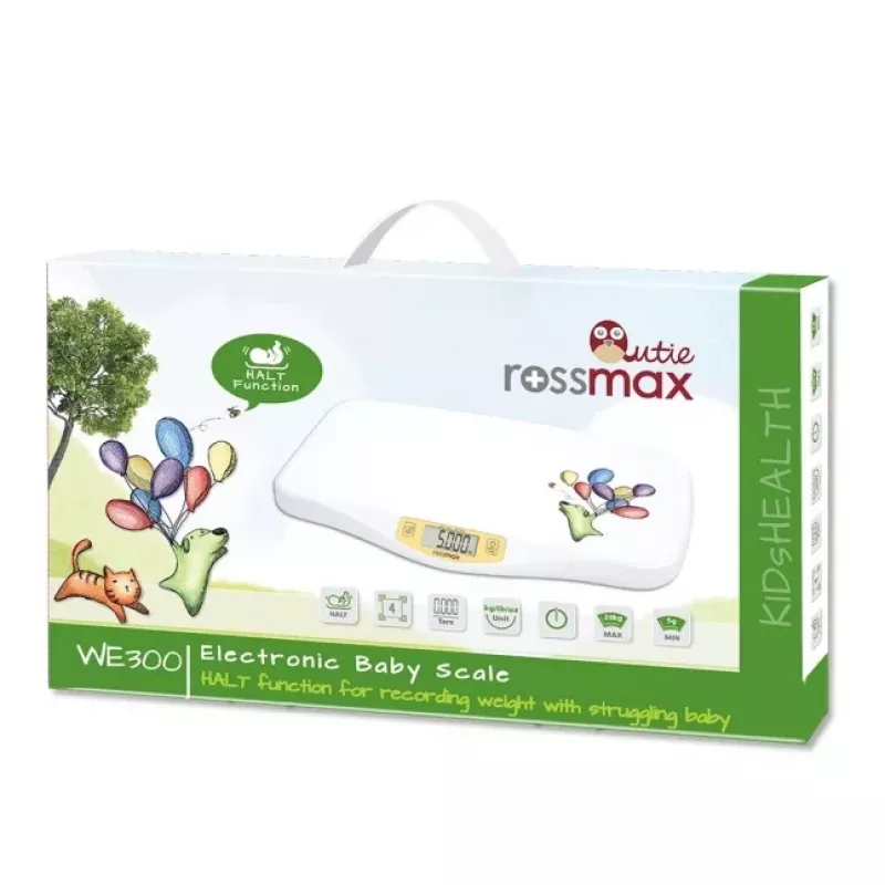 ROSSMAX WE300 Qutie svarstyklės kūdikiams su diskrecine laikymo funkcija