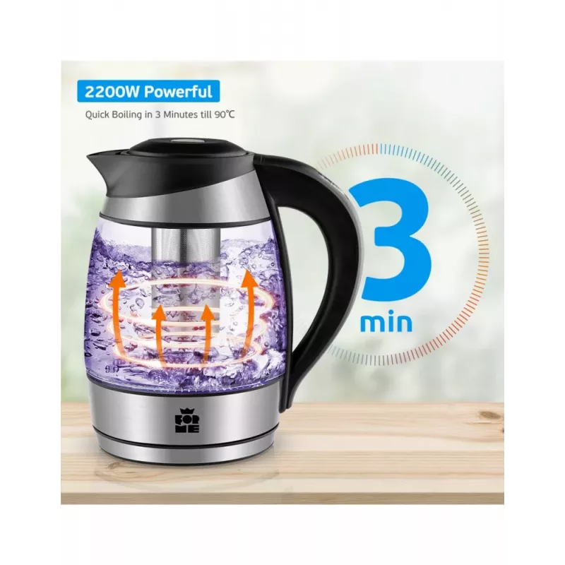 ForMe FKG-428 Elektrinis virdulys 1,7 l 2200 W Stiklas