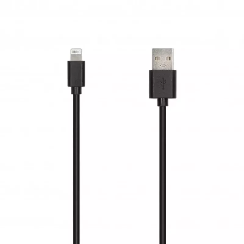 SEEK TOTI USB-A į Lightning, 2m PVC duomenų kabelis 2A (ne MFI), juodas