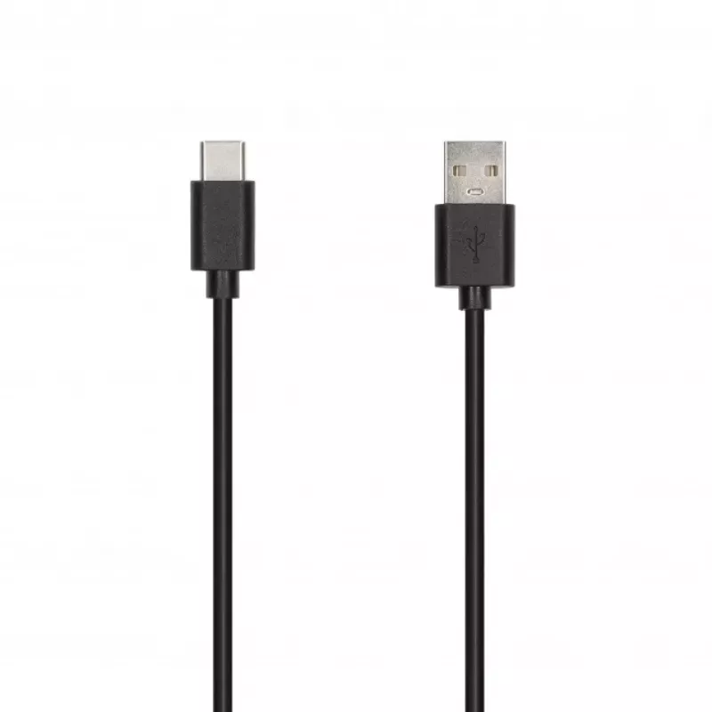 SEEK TOTI USB-A į Type-C, 1m PVC duomenų laidas 3A, juodas