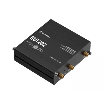 Teltonika RUT202 - 4G LTE belaidis maršrutizatorius, Wi-Fi 4, 2x Ethernet, DIN bėgelis