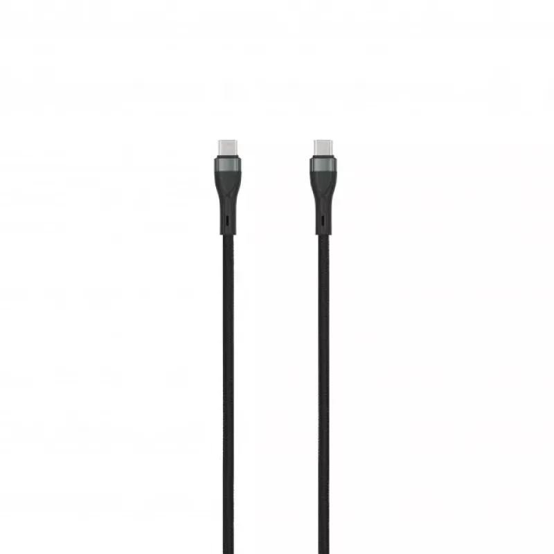 SEEK TOTI USB-C į USB-C pintas laidas 2 m, 3 A, juodas