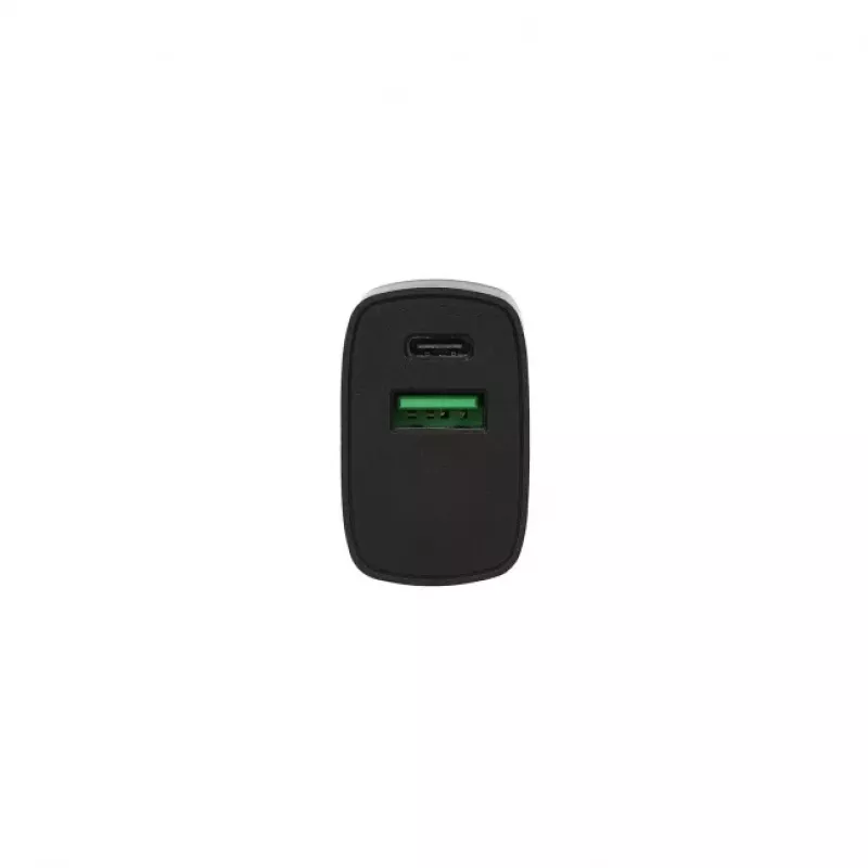 SEEK TOTI 20W Type-C + USB A sieninis greitasis įkroviklis, juodas