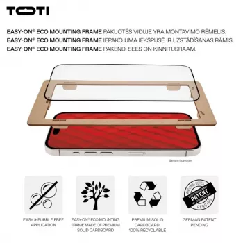 TOTI PREMIUM Premium Tempered Glass 3D Screen Protector Full Cover, skirta Samsung Galaxy S24/S25