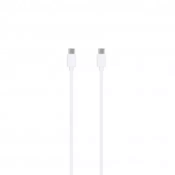 SEEK TOTI 20W Type-C PD sieninis greitasis įkroviklis su Type-C į Type-C 1 m PVC duomenų kabeliu, 3A, baltas