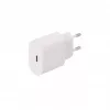 SEEK TOTI 20W Type-C PD sieninis greitasis įkroviklis su Type-C į Type-C 1 m PVC duomenų kabeliu, 3A, baltas