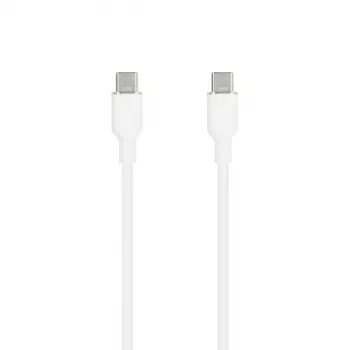 SEEK TOTI USB-C į USB-C silikoninis kabelis 1m 3A Baltas