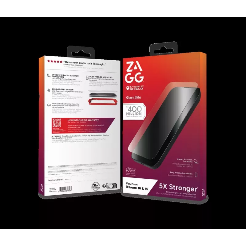 ZAGG Protection Bundle for iPhone 16: Dėklas su MagSafe ir ekrano apsauga
