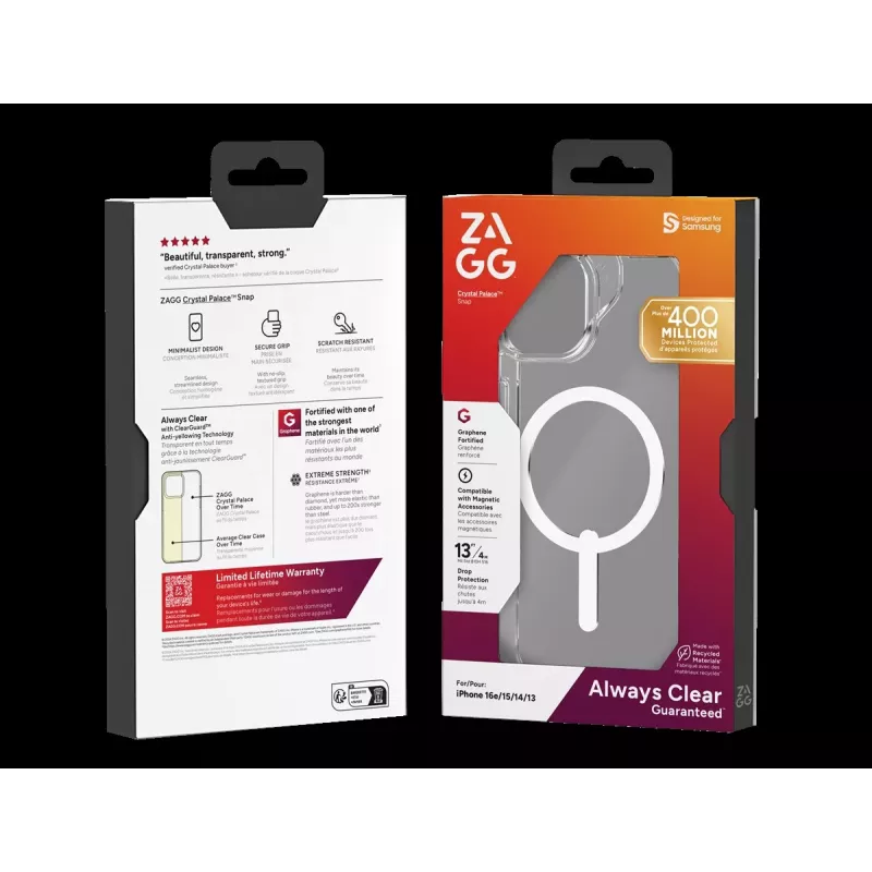 ZAGG Protection Bundle for iPhone 16e: Dėklas su MagSafe ir Ekrano apsauga