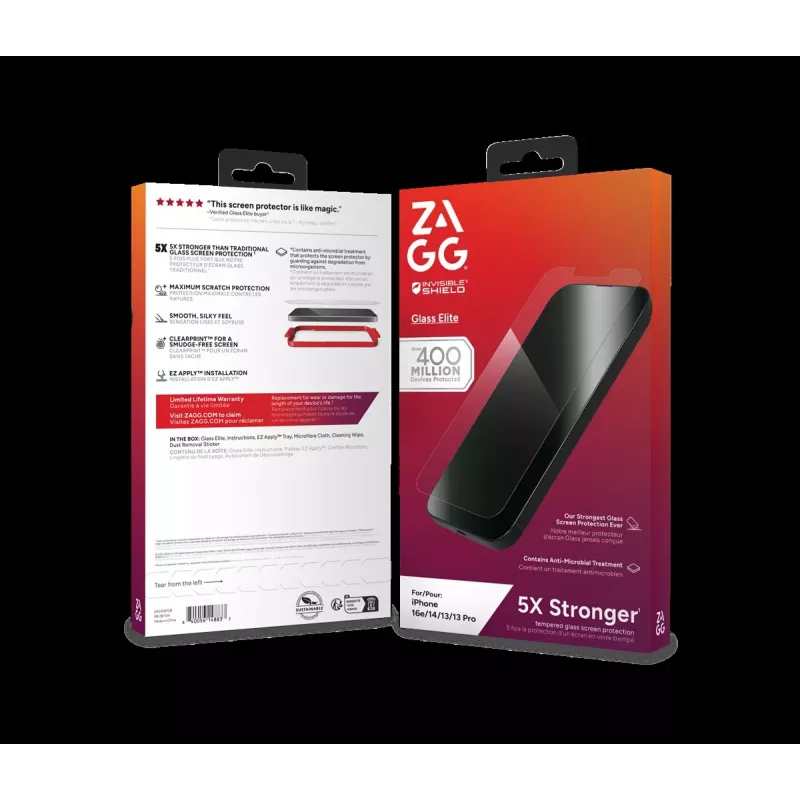 ZAGG Protection Bundle for iPhone 16e: Dėklas su MagSafe ir Ekrano apsauga