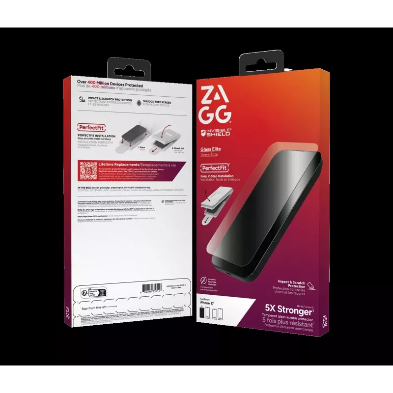 ZAGG Protection Bundle for iPhone 17: Dėklas su MagSafe ir ekrano apsauga
