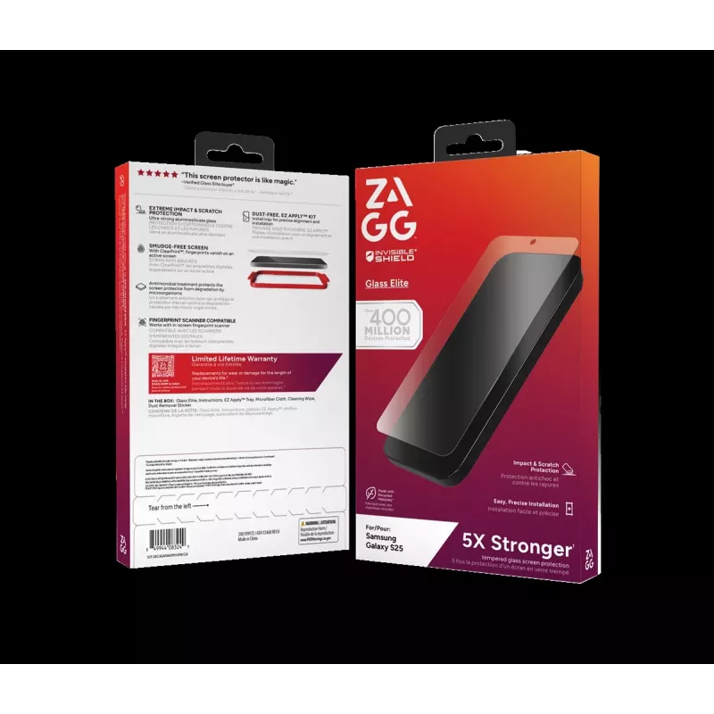 ZAGG apsauginis rinkinys, skirtas Samsung Galaxy S25: dėklas su MagSafe ir ekrano apsauga