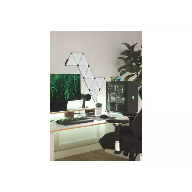 Nanoleaf Shapes Black Triangles Starter Kit (9 Panelių) 42W WiFi