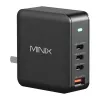 MINIX NEO-P165 GaN sieninis įkroviklis su 3x USB-C ir 1x USB-A prievadais, 165 W